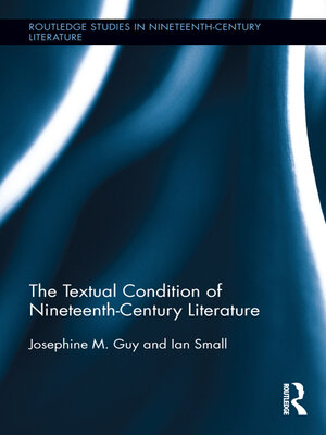 cover image of The Textual Condition of Nineteenth-Century Literature